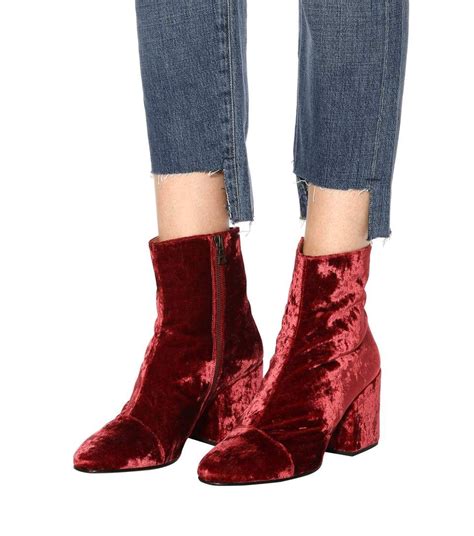 LUXURY BURGUNDY BOOTS AND ANKLE BOOTS FOR 